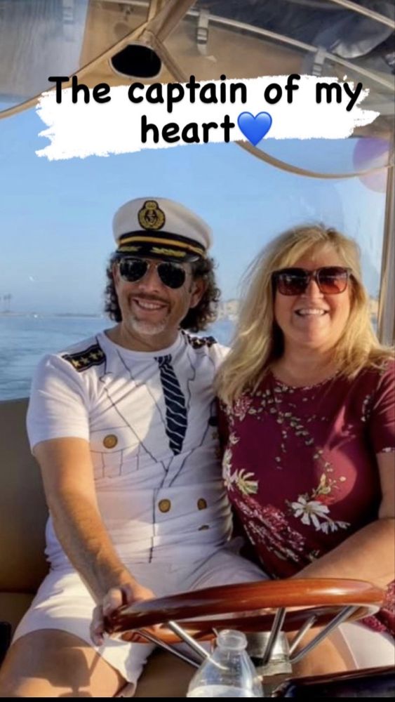 Couple on Duffy boat