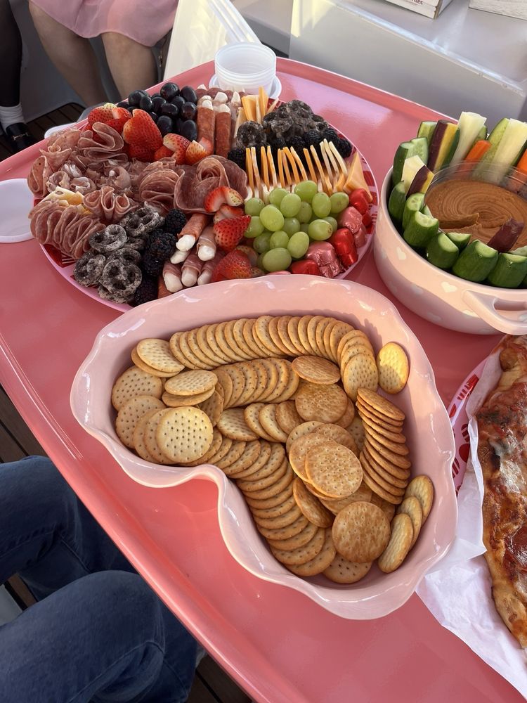 Charcuterie on Duffy boat