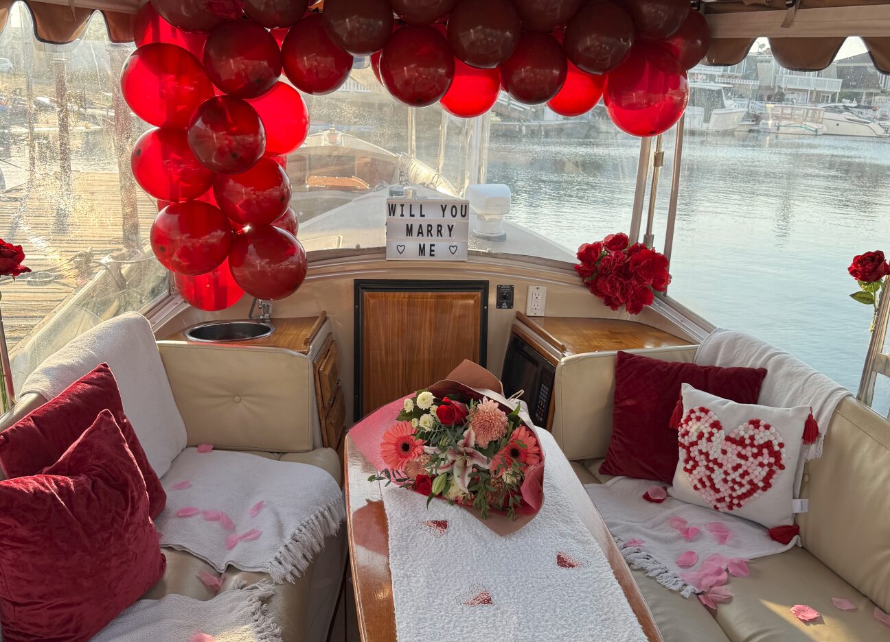 Proposal setup Will You Marry Me