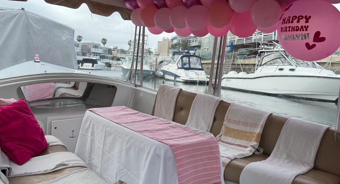 Pink birthday wide interior