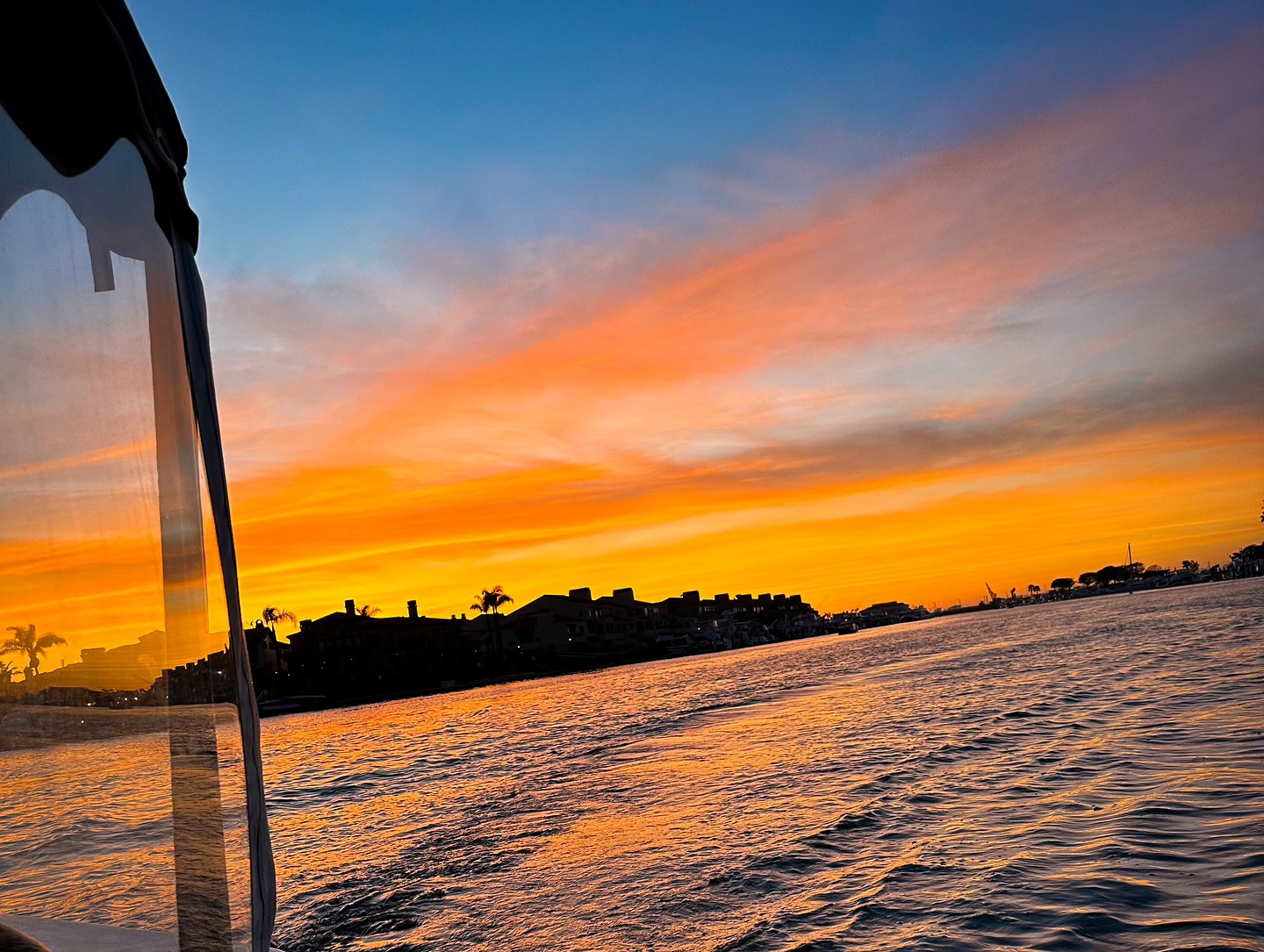 Beautiful Huntington Harbour sunset