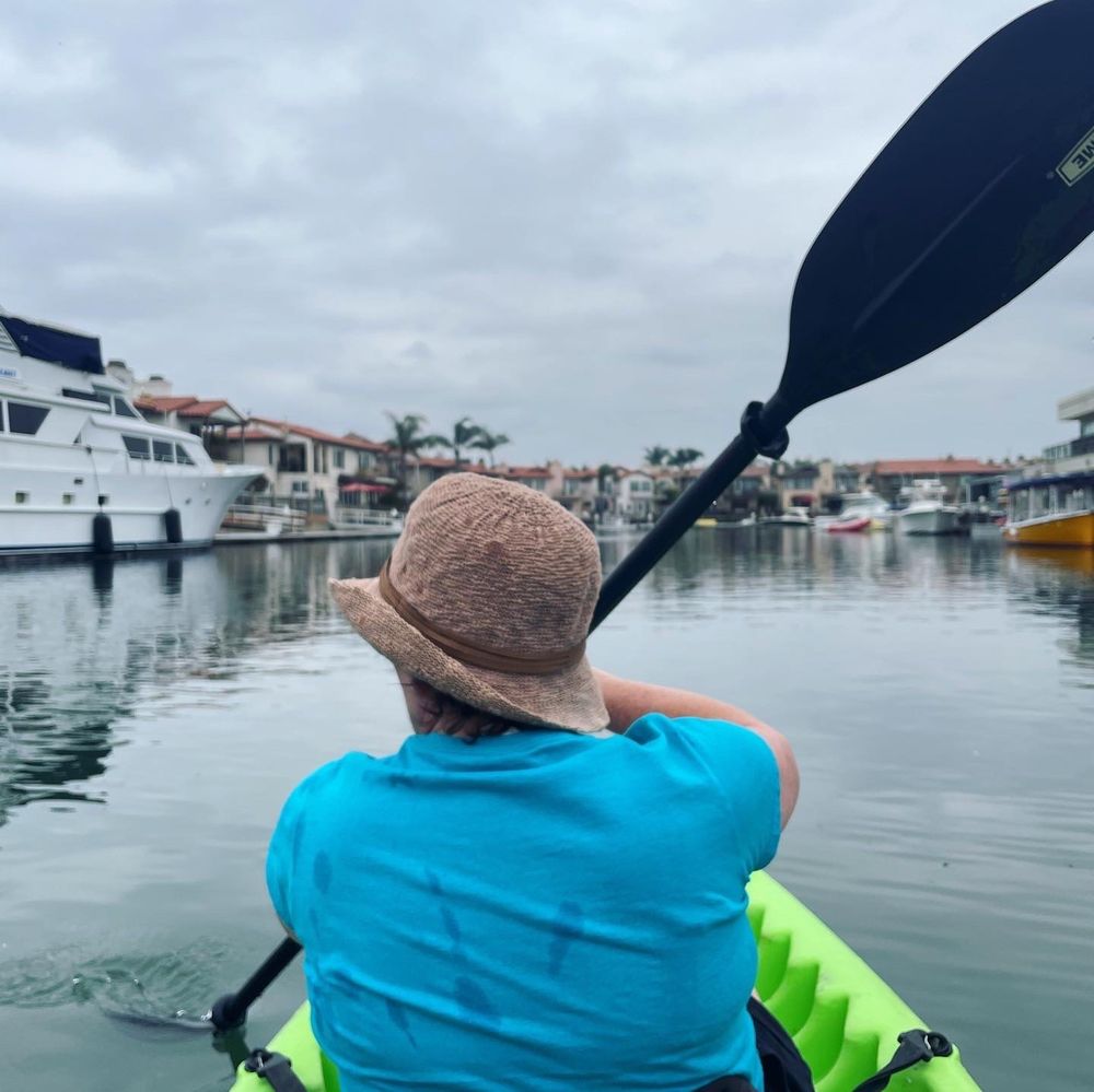 Calm glassy waters of Huntington Harbour